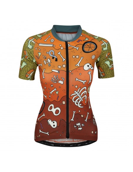  AM Cycling dames Fietsshirt "Skeleton" -  Fietsshirts