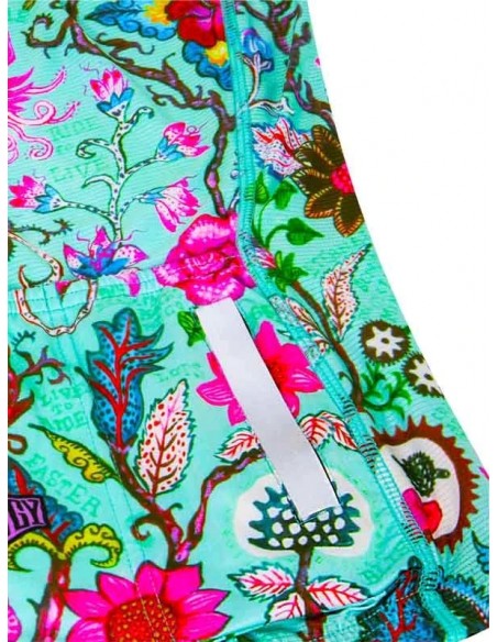  Cycology Dames Fietsshirt "Secret Garden" Aqua -  Fietsshirts