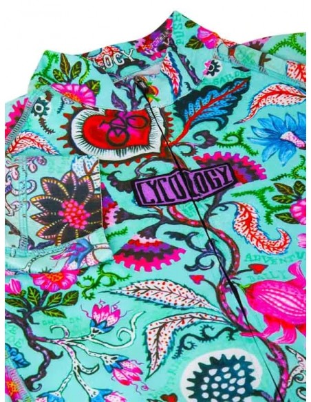  Cycology Dames Fietsshirt "Secret Garden" Aqua -  Fietsshirts