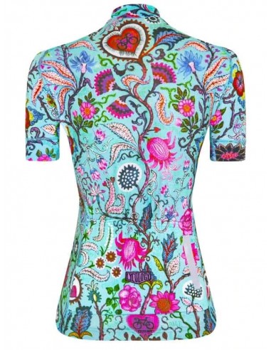 Cycology Damen Radtrikot "Secret Garden" Aqua -  Damen Radtrikots