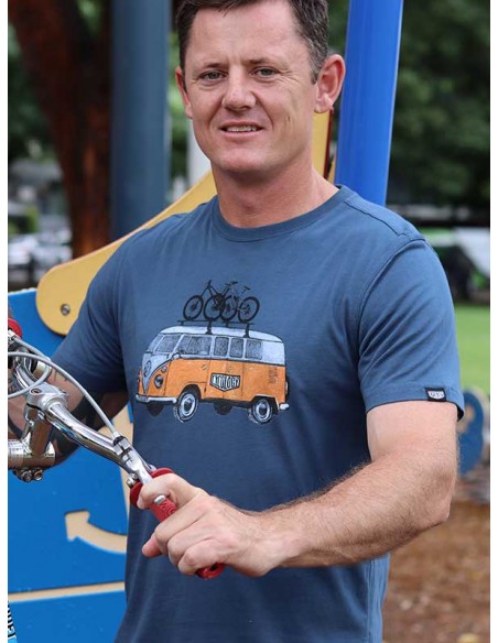  Cycology Gear T-shirt "Road Trip MTB" Denim -  Casuals