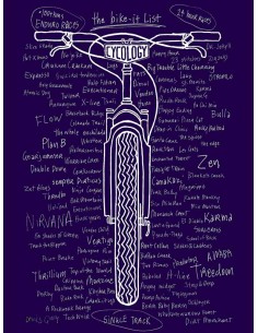 Cycology Heren T-shirt "Bike It List" Navy -  Casuals 2