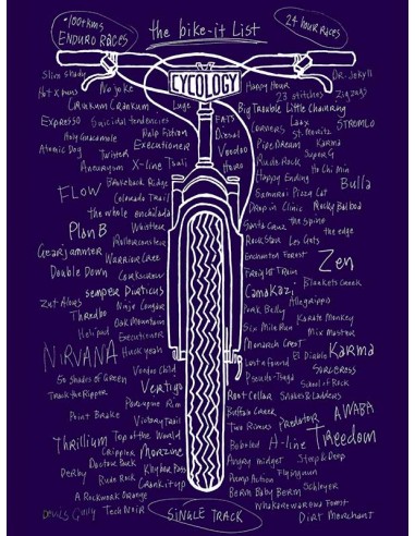  Cycology Herren T-shirt "Bike It List" Navy -  Casual