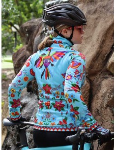  Cycology "Frida" Windproof Damen Winter RadJacket Aqua -  Cycology damen Radbekleidung 2