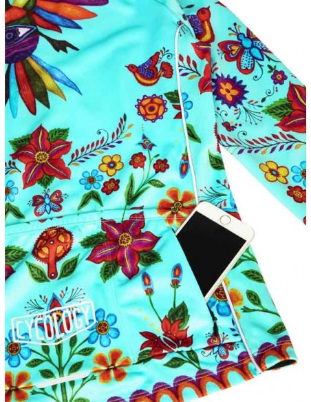  Cycology "Frida" Windproof dames winter fietsjack Aqua -  Dames Cycology