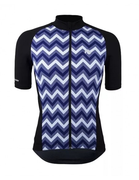  Megmeister men's cycling jersey Zig Zag Navy -  Cycling Jerseys