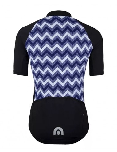  Megmeister Herren Radtrikot Zig Zag Navy -  Trikots