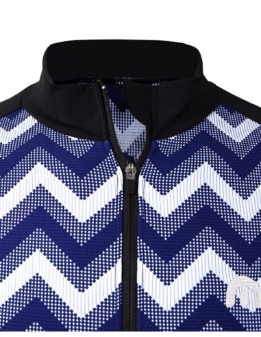  Megmeister Herren Radtrikot Zig Zag Navy -  Trikots