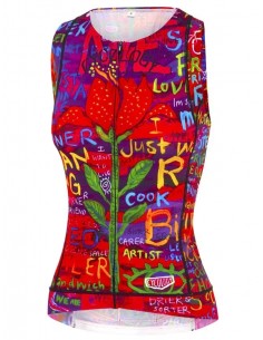 Cycology Sleeveless women's cycling Jersey "See Me" -  Cycling Jereys