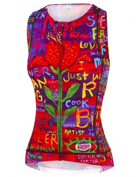  Cycology Dames Sleeveless Fietsshirt "See Me" -  Fietsshirts