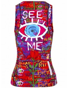 Cycology Sleeveless Damen Radtrikot "See Me" -  Damen Radtrikots 2