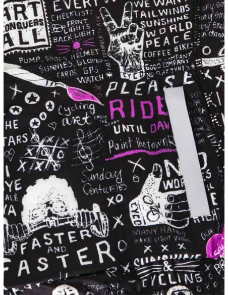  Cycology Dames Fietsshirt "Bike Graffiti" -  Fietsshirts
