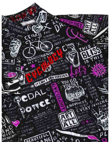  Cycology Dames Fietsshirt "Bike Graffiti" -  Fietsshirts