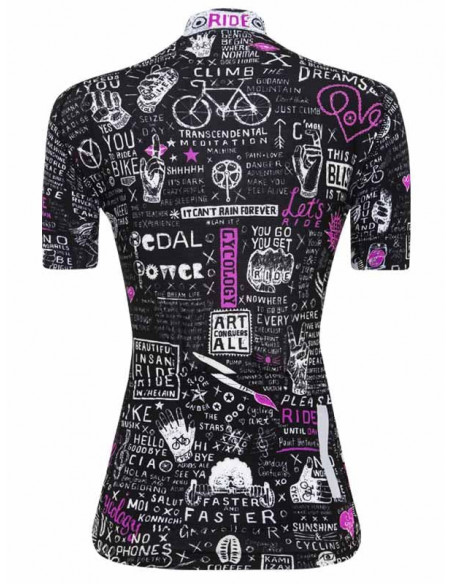  Cycology Dames Fietsshirt "Bike Graffiti" -  Fietsshirts
