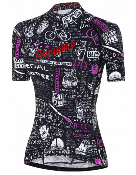  Cycology Dames Fietsshirt "Bike Graffiti" -  Fietsshirts