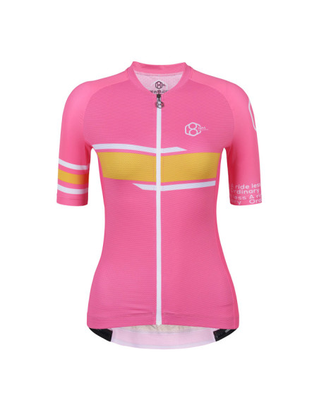  8ight and Counting dames fietsshirt "Glow" Pink -  Fietsshirts