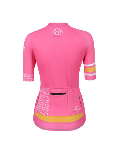 8ight and Counting Womens Cycling Jersey "Glow" Pink -  Cycling Jereys