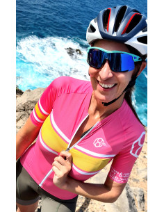  8ight and Counting dames fietsshirt "Glow" Pink -  Fietsshirts