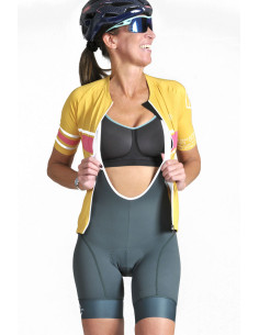  8ight and Counting Womens Cycling BIBshort "Level + Ivy Green" -  Cycling Shorts and Bib's