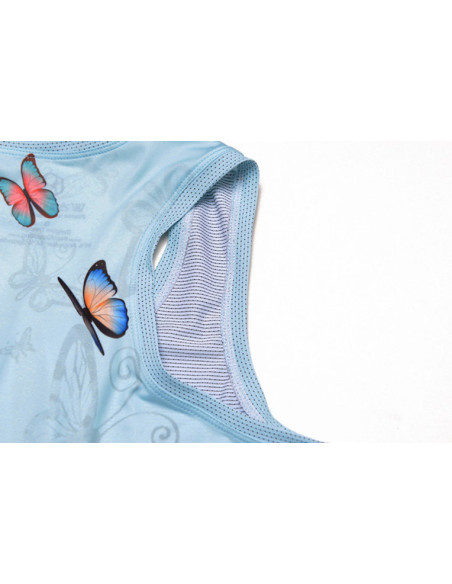  8ight and Counting dames fietsshirt "Butterflies" Mint -  Fietsshirts