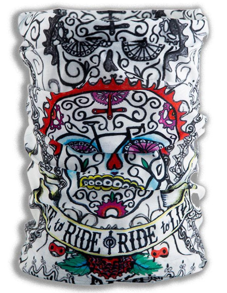 Cycology nek sleeve / Buff "Day of the living" White
