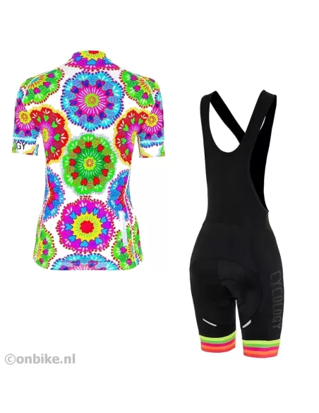 Cycling Clothing Set: Cycology Spin Sista Shirt and Cycology Black/Multi Bibshort