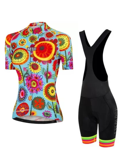Fahrradbekleidungsset: Cycology Heavy Pedal Shirt und Cycology Black/Multi Bibshort