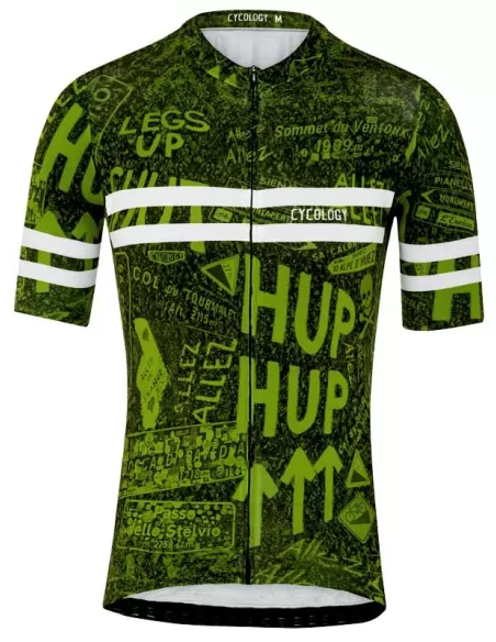 Cycology heren korte mouw Fietsshirt ""Allez Allez" Green"