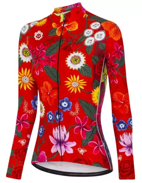Cycology dames lange mouw Fietsshirt "Aloha"