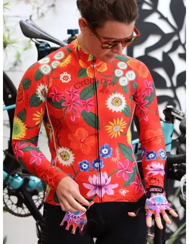 Cycology Dames Fietsshirt Lange Mouw "Aloha"