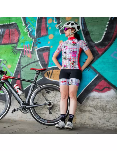 Deputy Sheriff Dames Fietskleding Set "GRAFFITI"