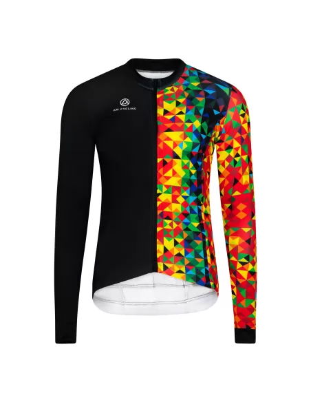 AM Cycling Herren langarm Radtrikot "Kaleidoscope"