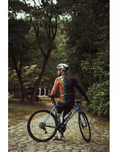 AM Cycling Herren langarm Radtrikot "Kaleidoscope"