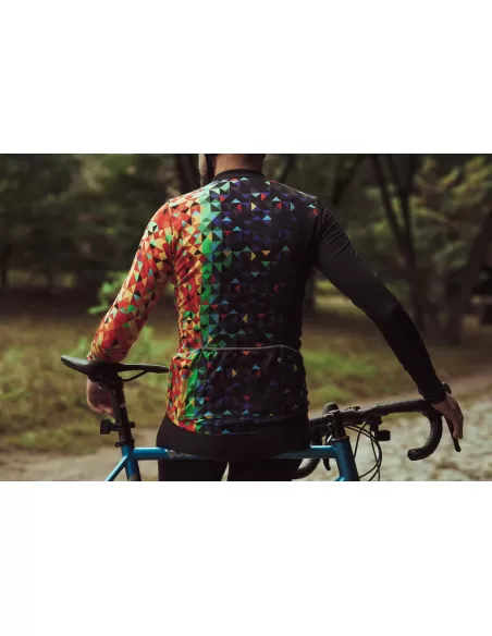 AM Cycling Herren langarm Radtrikot "Kaleidoscope"