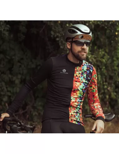 AM Cycling Herren langarm Radtrikot "Kaleidoscope"