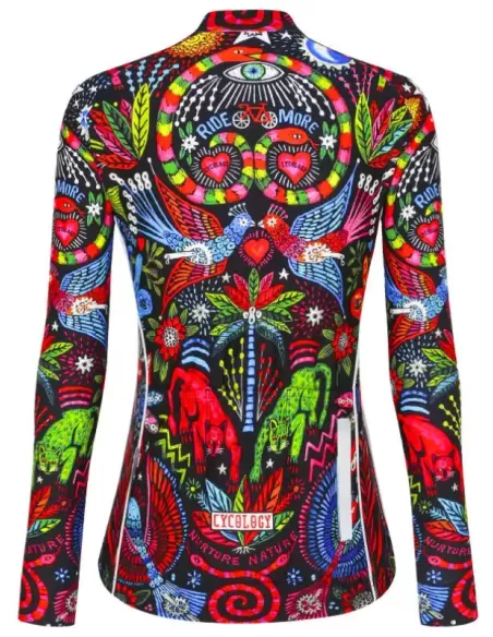 Cycology Damen Langarm Radtrikot "Jungle Jungle"