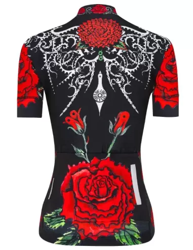 Cycology Gear Damen Radtrikot  "Black Rose"