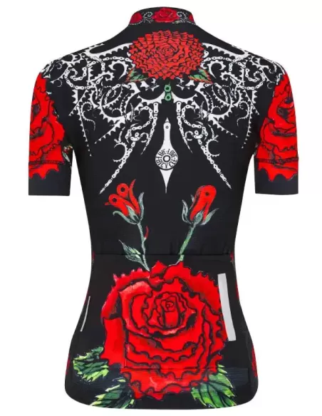 Cycology Gear Women cyclingjersey "Black Rose"