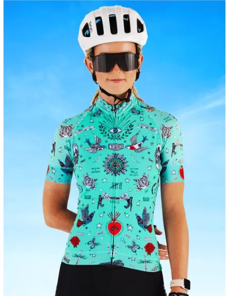 Cycology Dames Fietsshirt - "Tattoo"