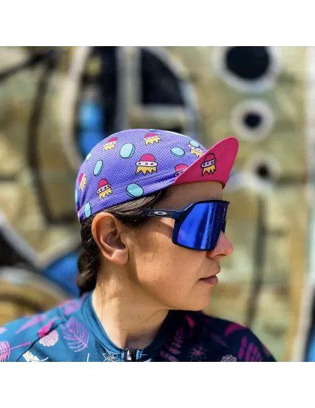AM cycling cap "Pink Rocket"