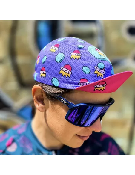 AM cycling cap "Pink Rocket"