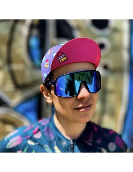 AM cycling cap "Pink Rocket"