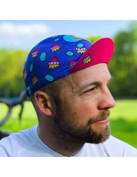 AM cycling cap "Pink Rocket"