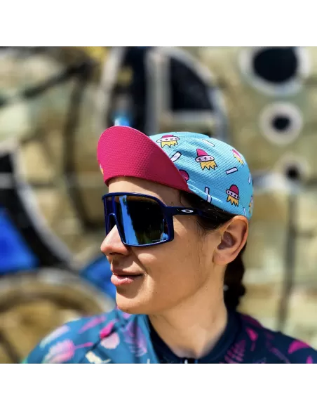 AM cycling cap "Pink Rocket"