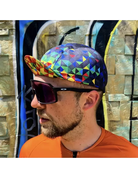 AM cycling cap "Kaleidoscope"