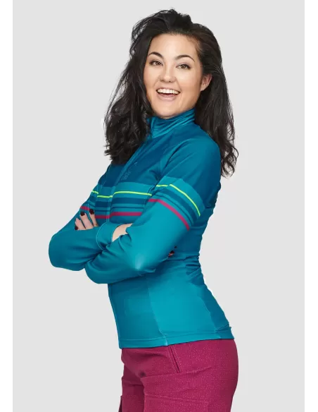 Chicken Line  women's Long Sleeve cycling Jersey "Chilly" Peacocks