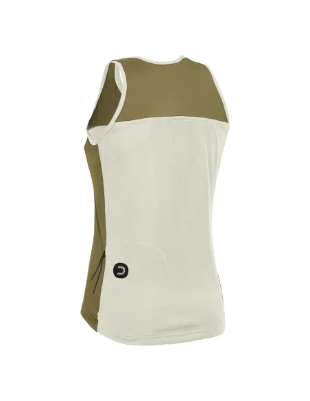 Dotout Top Donna Trail Bianco – Women's Cycling Tank Top for Warm Days