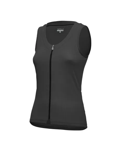 Dotout Top Donna Chic Full Black – Women's Cycling Top for Warm Days