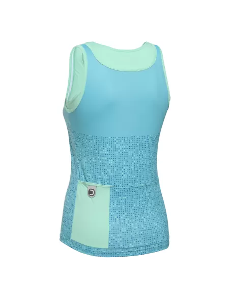 Dotout Top Flash Ice Green – Dames fietstop voor warme dagen