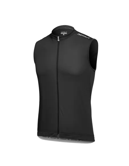 Dotout heren fietsshirt "Tour Sleeveless" Caviar | Licht & Aerodynamisch